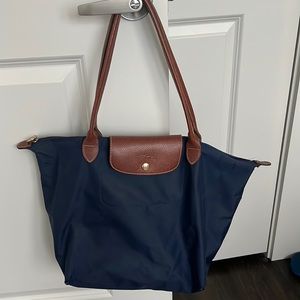 Used Longchamp Large Bag Navy